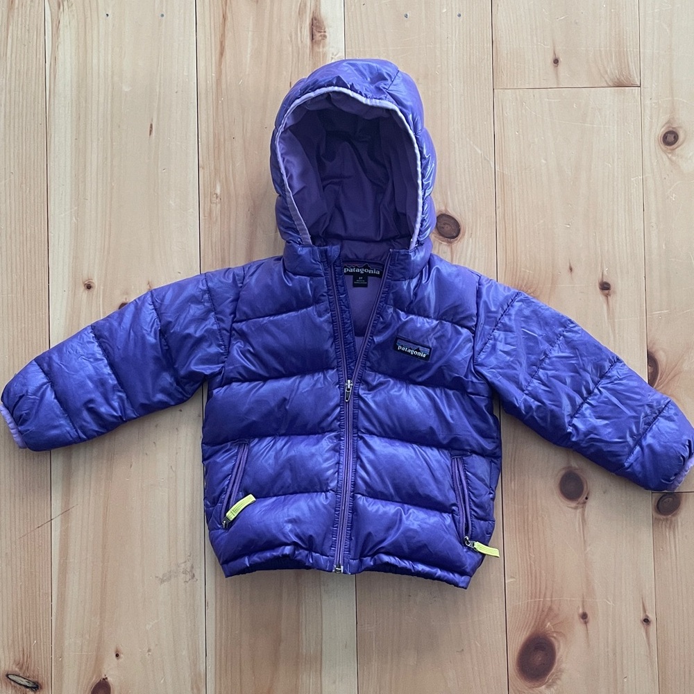 Patagonia Baby Hi-loft Down Sweater Hoody Purple